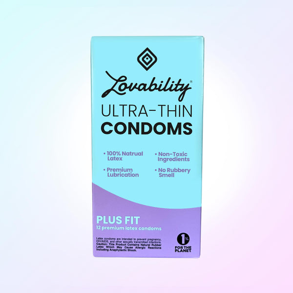 Ultra-Thin Natural Vegan Latex Condoms - Lovability Ultra-Thin Natural Vegan Latex Condoms - Lovability