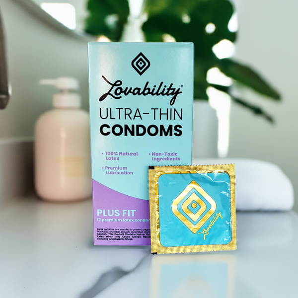 Ultra-Thin Natural Vegan Latex Condoms - Lovability Ultra-Thin Natural Vegan Latex Condoms - Lovability