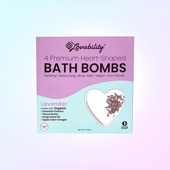 Heart-Shaped Bath Bombs