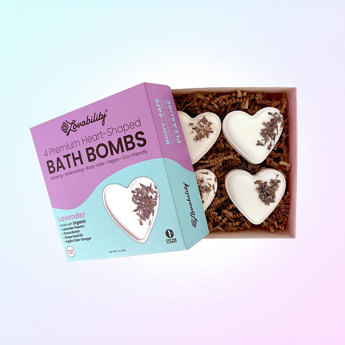 Heart-Shaped Bath Bombs