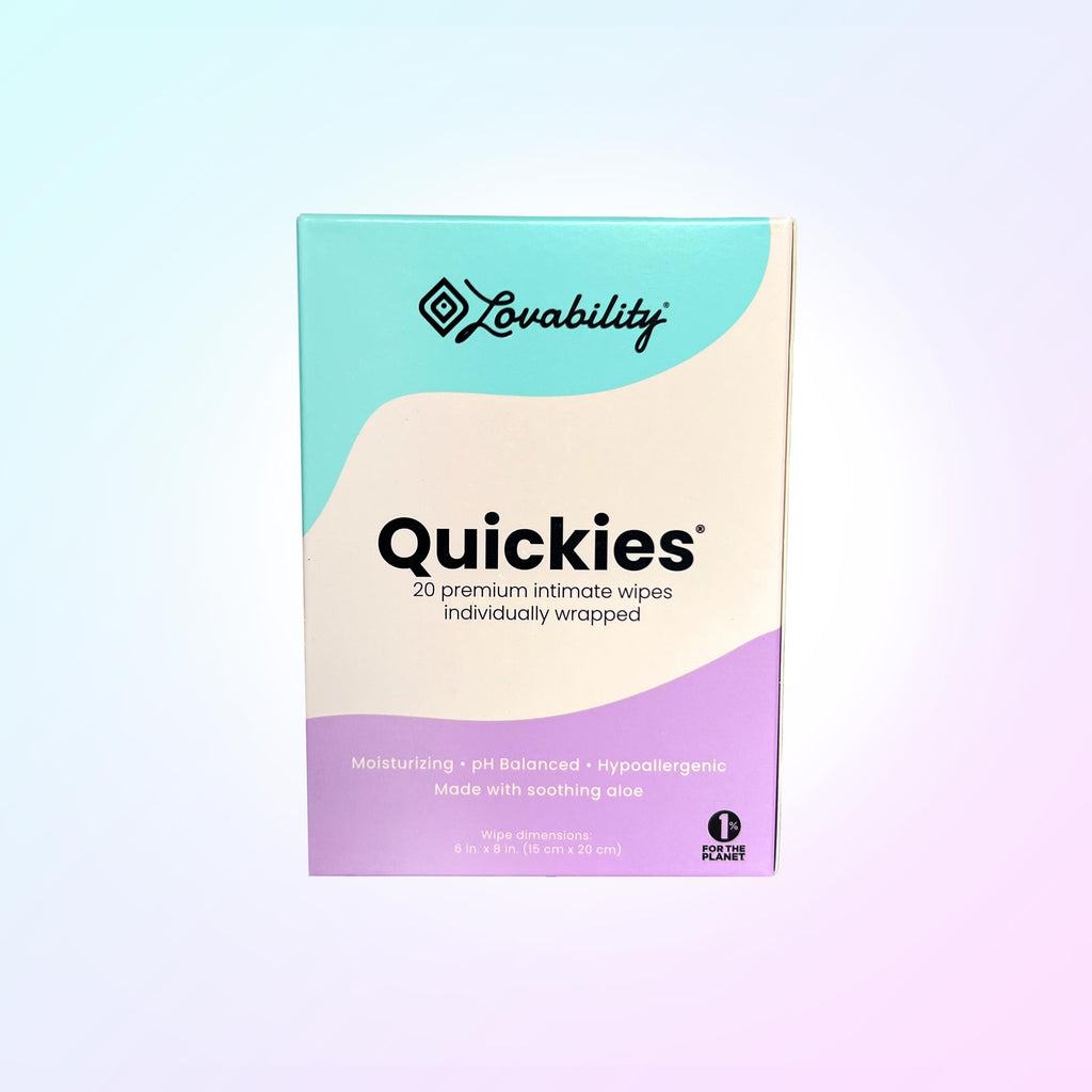 Quickies Intimate Wipes (20 Pack) - Lovability