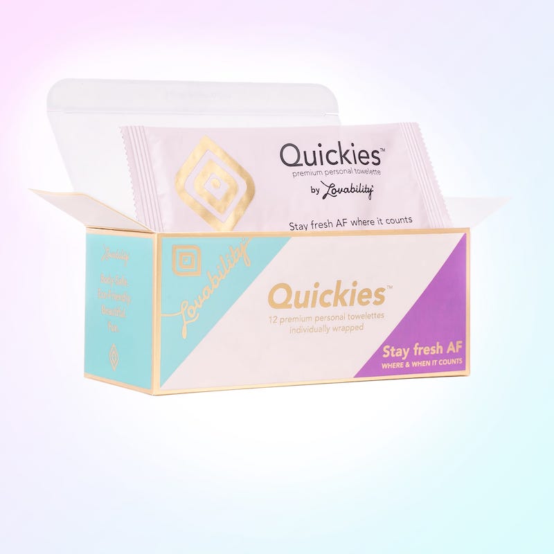 Quickies Towelettes (12 Pack) - Lovability